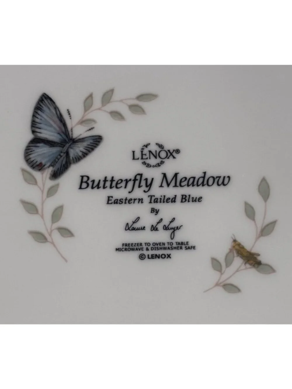 Lenox Butterfly Meadow Scalloped Dinner Plates Lot Of 4 Floral Design Vintage 06